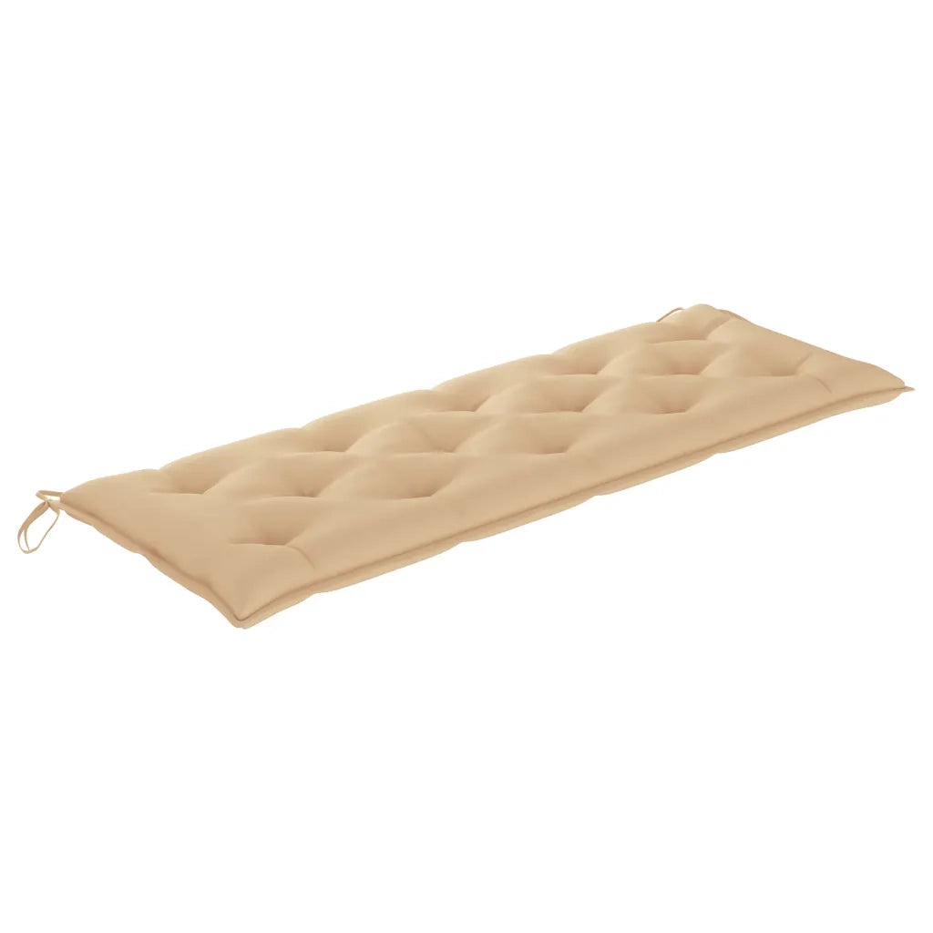 Panchina da Giardino Impilabile e Cuscino 159cm Teak Massello 3063324