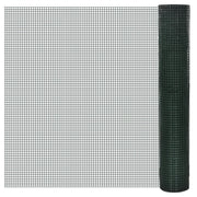 Recinto Pollaio in Rete Zincato Rivestimento PVC 10x1 m Verde