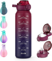 Otturatore a doppio strato 1 litro - manico - colore rosso nero