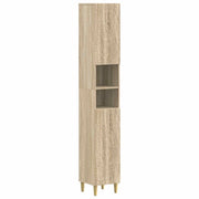 Armadio da Bagno con Ripiano Aperto DELFT Rovere Sonoma 897037