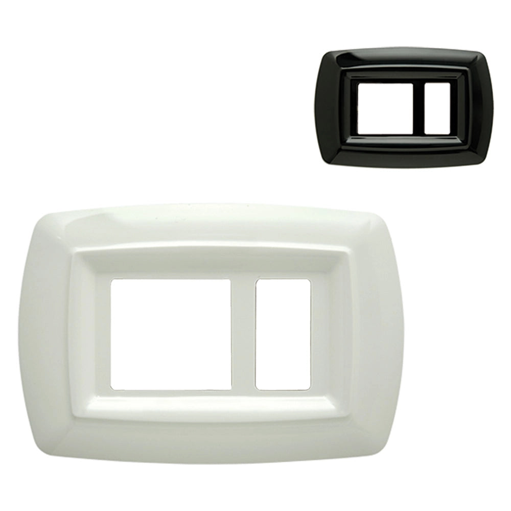 PLACCA 'TONDÒ' UNEL DECENTRATA 2598/WH bianca  - FEB