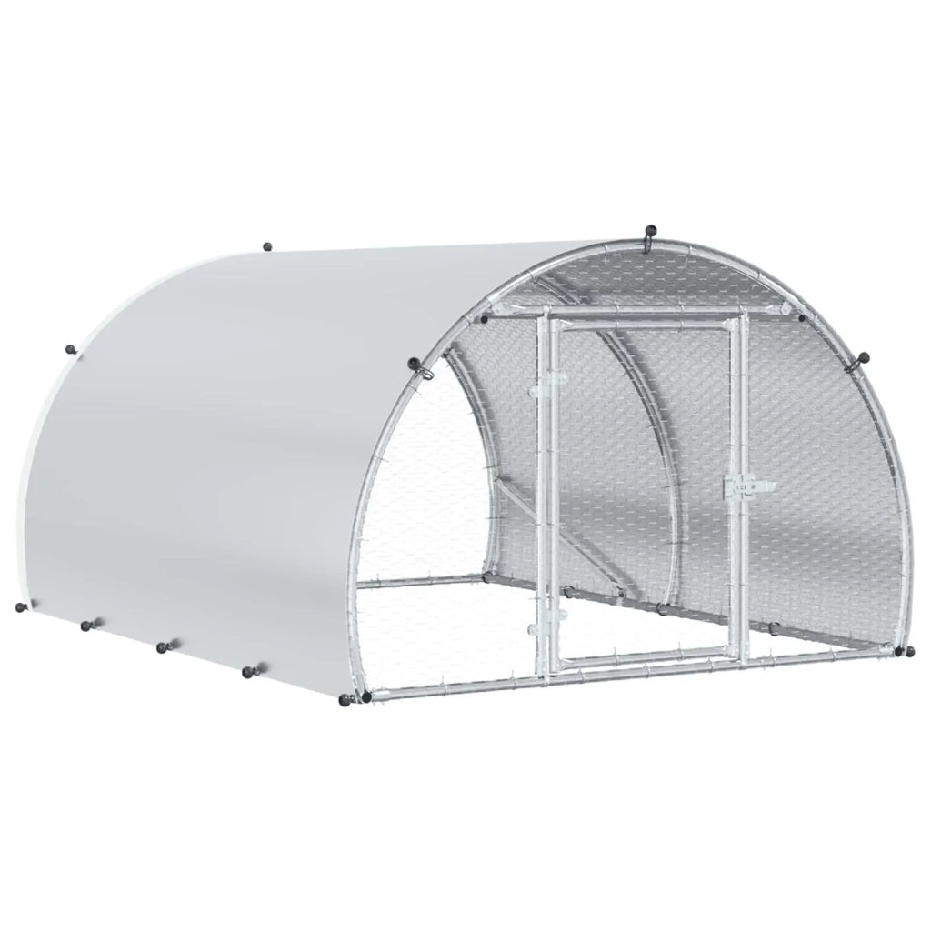 Pollaio Argento 200 x 150 x 100 cm Acciaio zincato 42042524