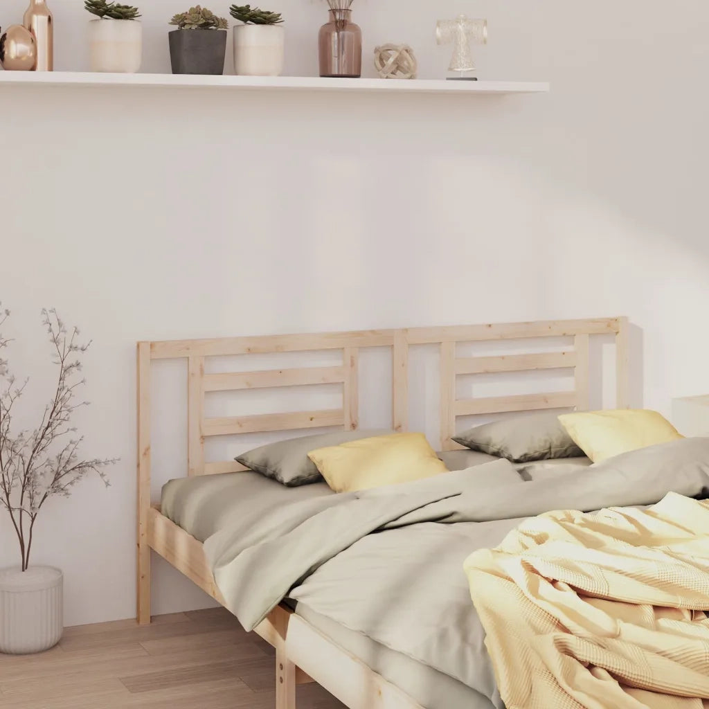 Testiera per Letto-Testata-Testiera Decorativa 166x4x100 cm in Legno Massello di Pino 921205