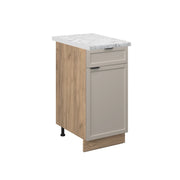 Vicco Mobile base cucina GrigioBeige 40 cm , PL Marmo