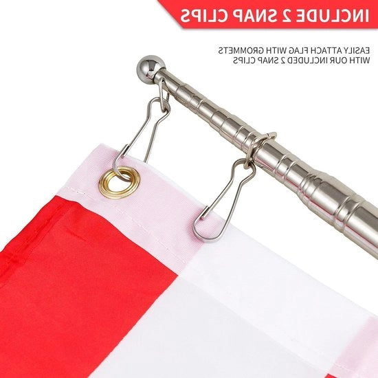 Vettore per bandiera telescopico a mano - asta per bandiera portatile leggera estendibile guida per viaggiatori asta per bandiera in acciaio inossidabile - manubrio con presa antiscivolo per insegnanti (blu) - 63 cm asta per bandiera estendibile
