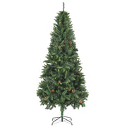Albero di Natale Artificiale con Pigne Verde 210 cm 284316
