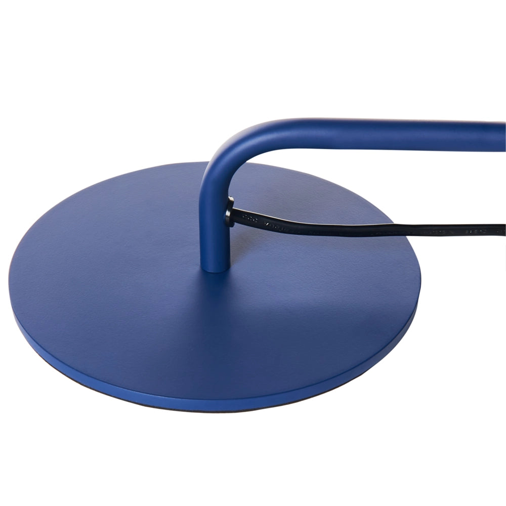 Lampada da Tavolo Blu Scuro Ferro 50 cm Paralume Conico Comodino Luce Camera da Letto Soggiorno Moderno