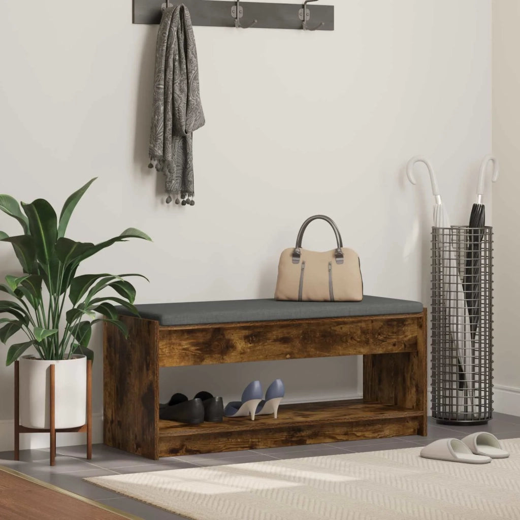 Panca per ingresso Quercia Affumicata 103 x 38 x 45 cm 891588