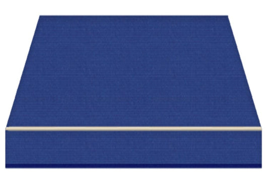 Tenda da Sole a Bracci Estensibili Tempotest Para', col. Blu 10, Largh. 3m x Sporgenza 2.35m con Mantovana Ondulata - Arganello Destro