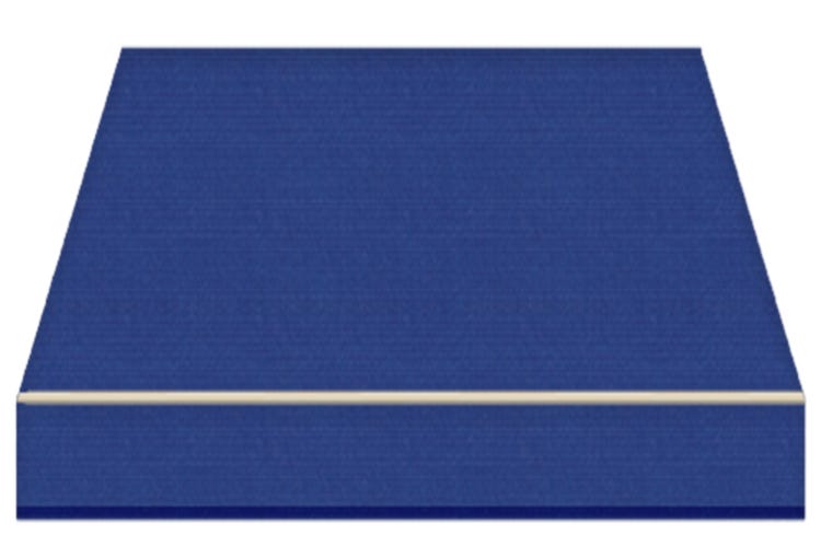 Tenda da Sole a Bracci Estensibili su Barra Quadra Tempotest Para', col. Blu 10, Largh. 3m x Sporgenza 1.60m con Arganello Destro