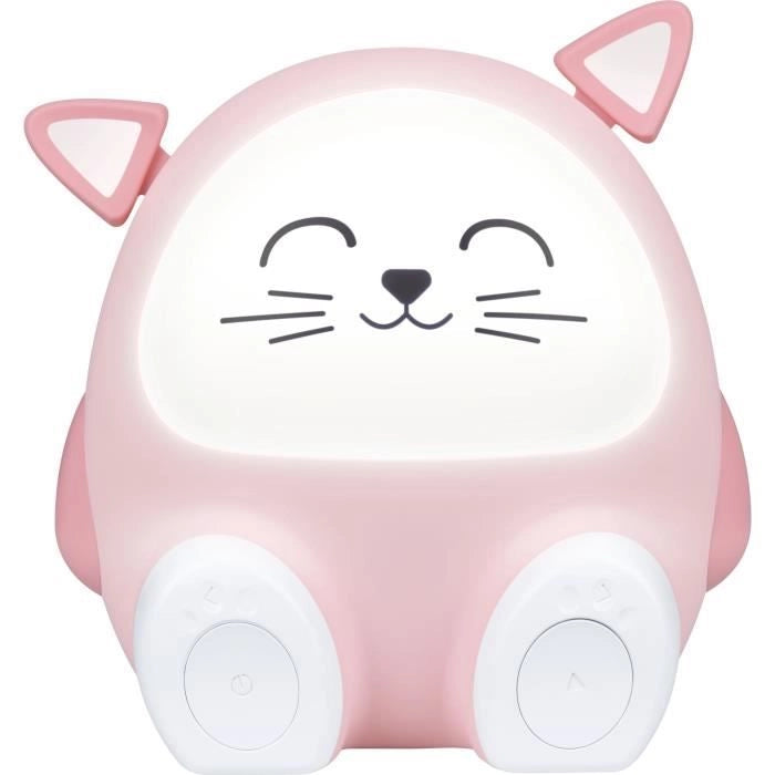 Altoparlante luminoso e luce notturna - BIGBEN - Cat - Bluetooth 5.0, 15 W, Luce notturna regolabile, Timer, Batteria USB-C