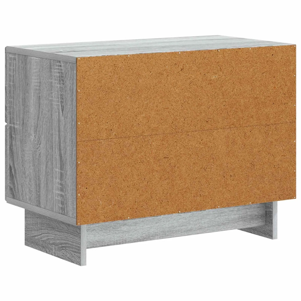 Armadio da Notte con cassetto Grigio Sonoma 62 x 34,5 x 47,5 cm