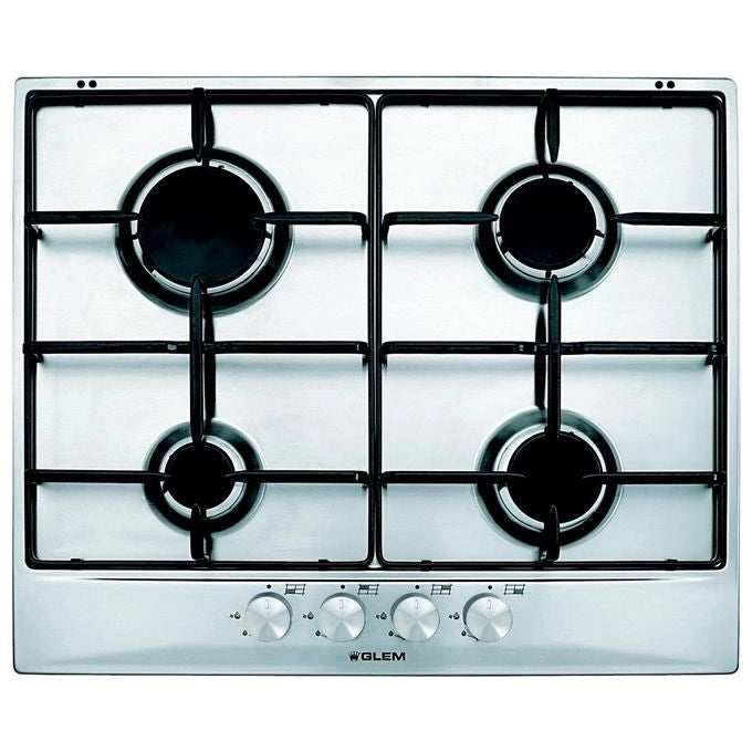 Glem GT64IX piano cottura Acciaio inossidabile Da incasso Gas 4 Fornello(i)