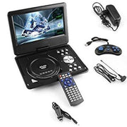Trade Shop - Lettore Dvd Portatile 8.8" 180° Lcd Hd Tft Dvx Video Cd Mp3 Mp4 3d Viaggio Auto -