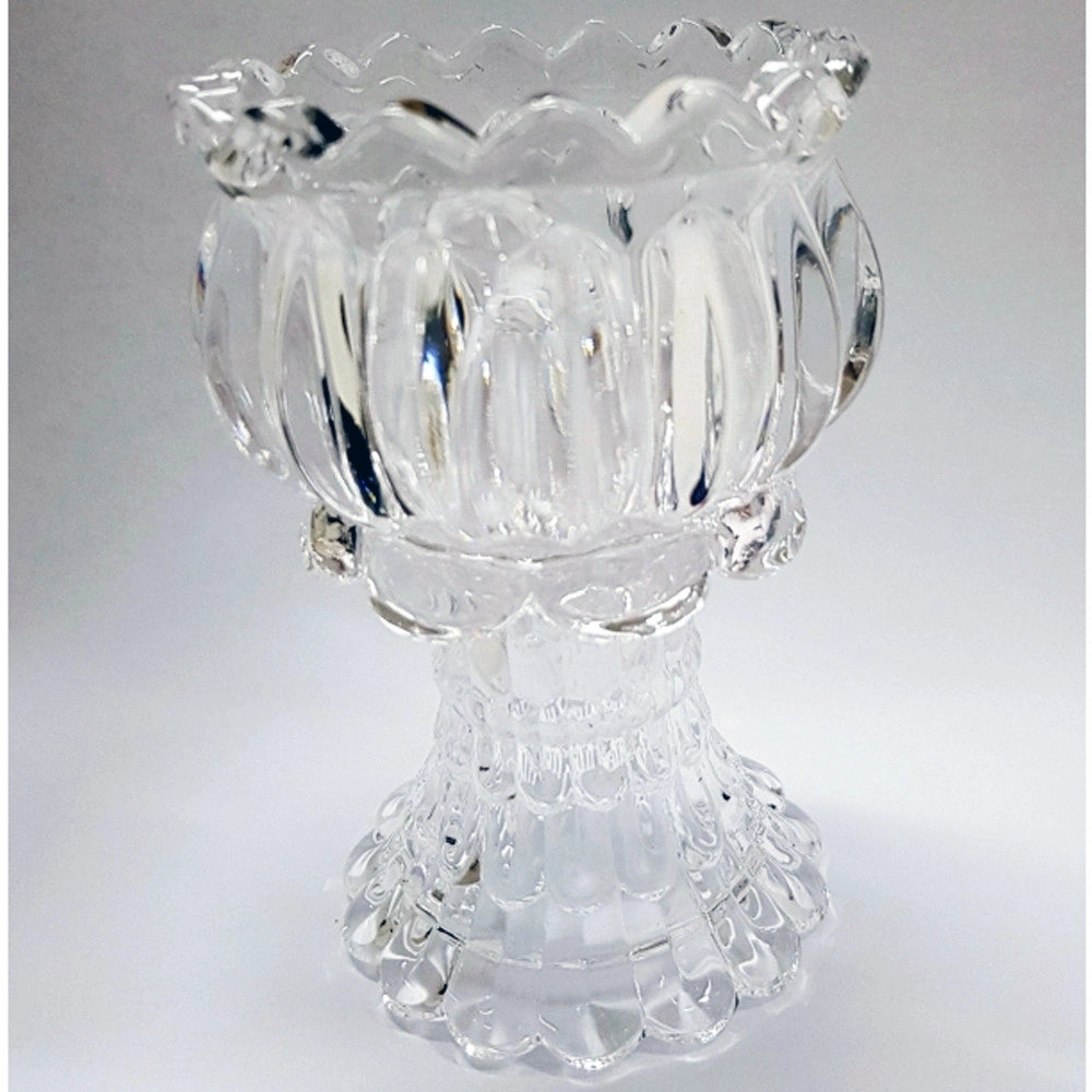 Trade Shop - Portacandela Lanterna Calice Vetro Bomboniera Matrimonio Decorazione Tea Light -