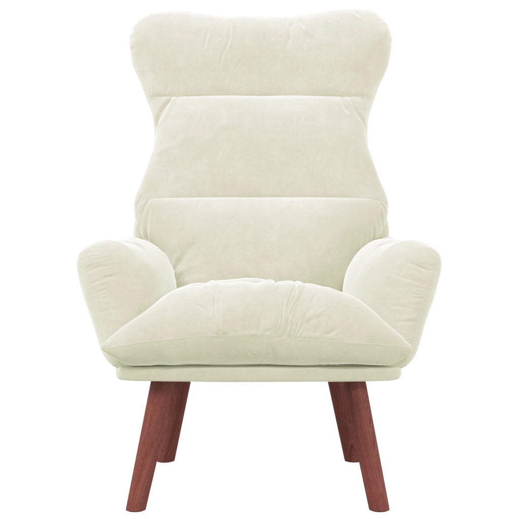 Poltrona Rilassante Cream Velvet