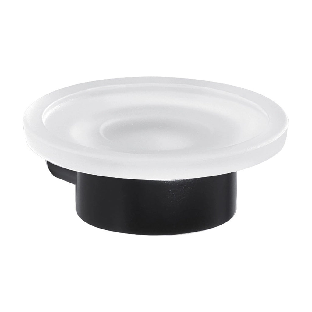 Portasapone da muro in ottone e Cromall PI11 Gedy serie PIRENEI Nero Opaco