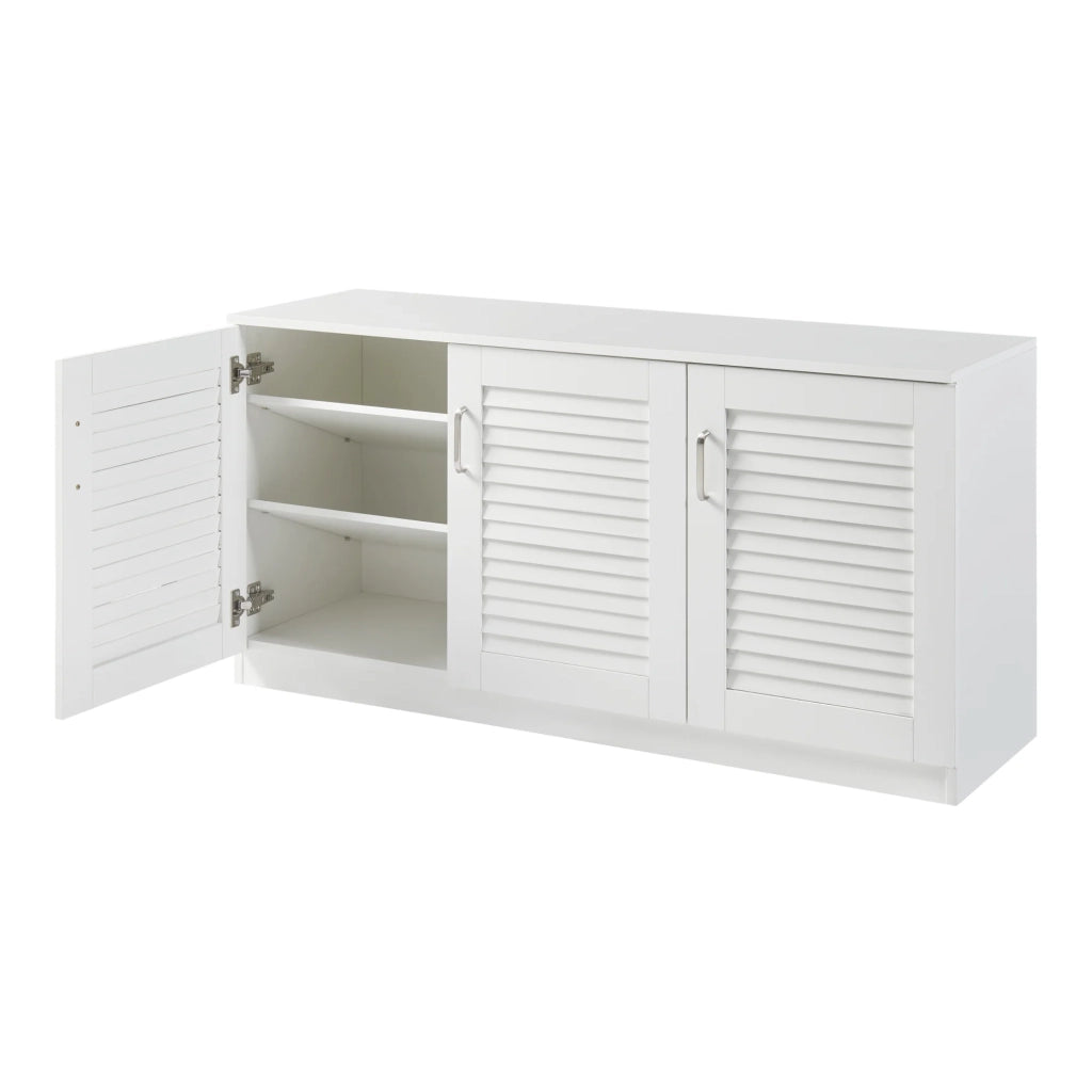 Scarpiera contenitore per scarpe MDF 62 x 125 x 36 cm bianco 03_0010124