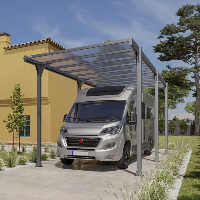 Tettoia per auto in alluminio LEVANTE XL 7,19 x 3,17 x h 3,17 m
