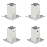 Ancoraggi Pali 4 pz in Metallo Zincato 71 mm 145447