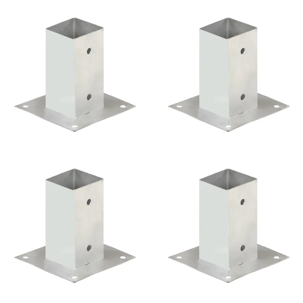 Ancoraggi Pali 4 pz in Metallo Zincato 71 mm 145447