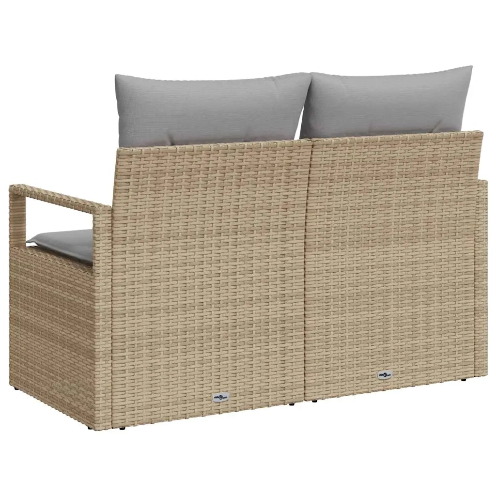 Divano da giardino con cuscino 120 x 62 x 69 cm. polyrattan 42006755