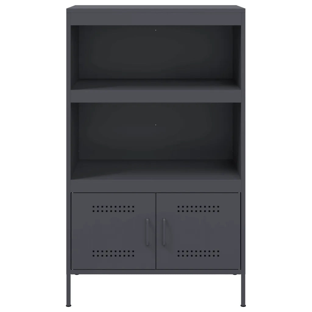 Credenza Antracite 68x39x113 cm in Acciaio