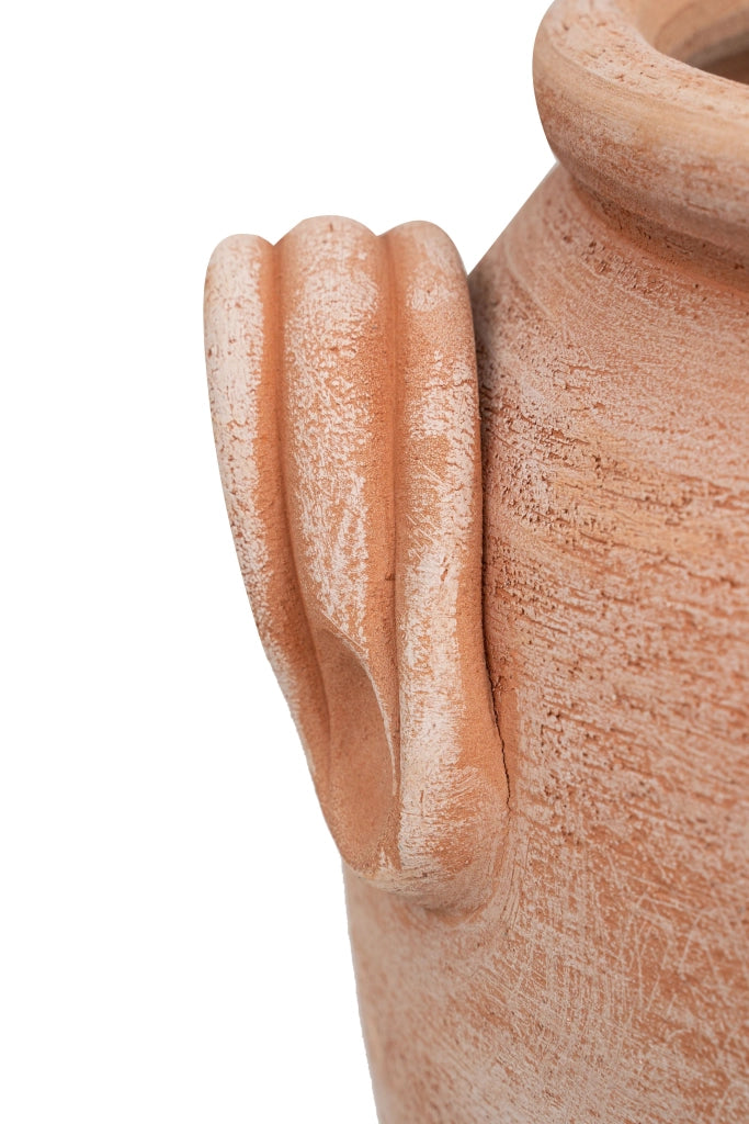 Biscottini PORTAOMBRELLI ANFORA/ORCIO CON MANICI IN TERRACOTTA FATTO A MANO SUL TORNIO PER PIANTE E FIORI L36XPR34XH46 CM