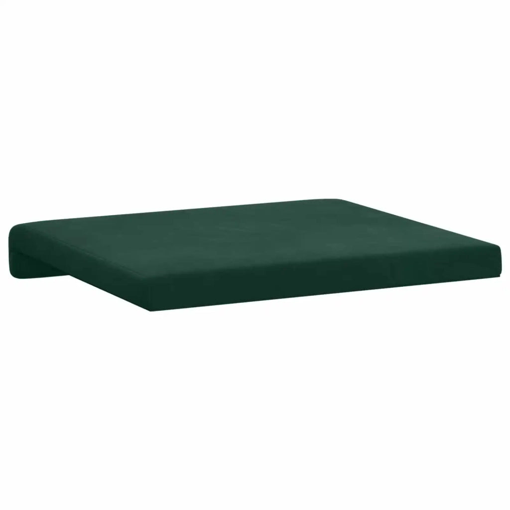 Cuscino per panchina 2 pcs Velluto Verde Scuro Profondità 35 cm 42043023