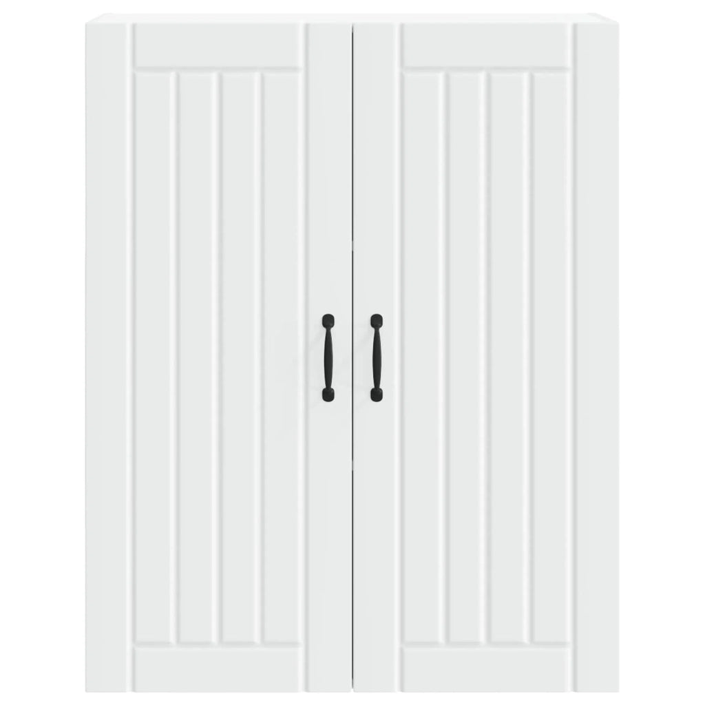 Mobile da cucina moderno e minimalista 80 x 31 x 100 cm resistente e pratico realizzato in legno ingegnerizzato bianco 02_0054162