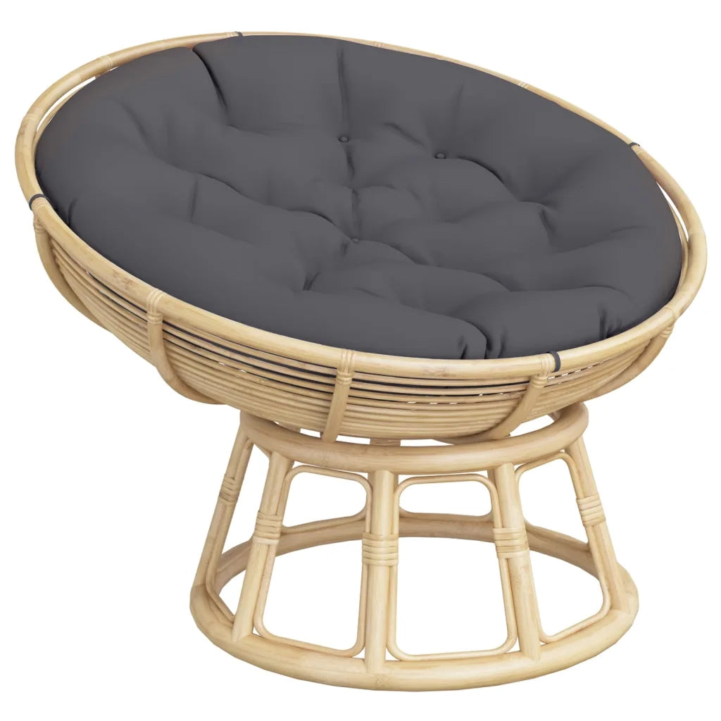 Cuscino Rotondo Antracite Ã˜ 100x11 cm in Tessuto Oxfordcod mxl 71640