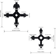 Chiave 4-in-1 per trapano a mano - Adatta per la maggior parte delle trivelle - Chiave universale - Realizzata in acciaio di alta qualità - Codice prodotto: 123456 - Modello: SC-001
