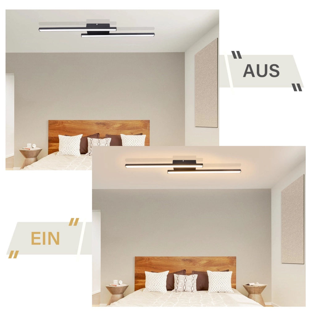 ZMH Lampada da soffitto LED moderna 12W bianco caldo per soggiorno camera letto corridoio