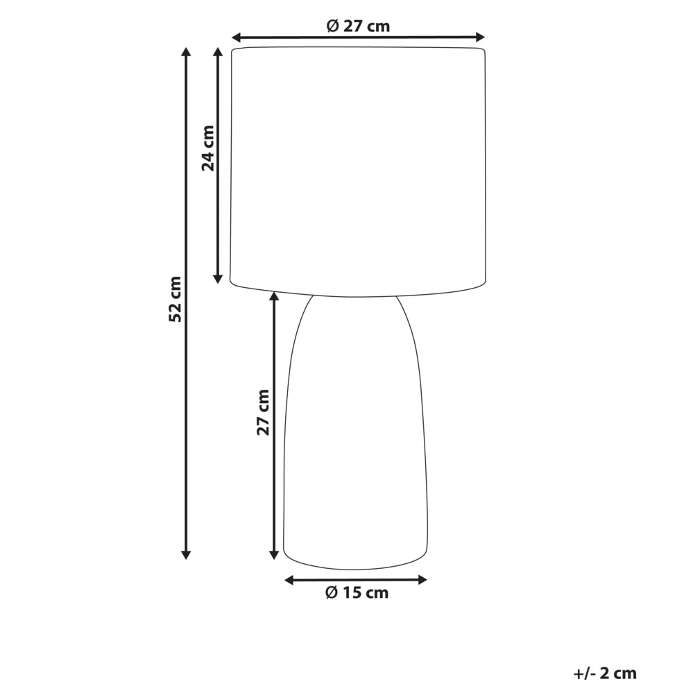 Lampada da tavolo con base in ceramica bianca e paralume in lino Lampada da comodino per il salotto del corridoio