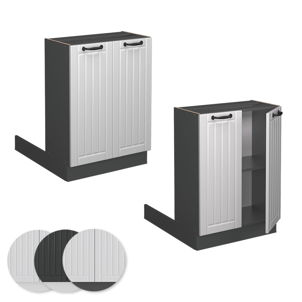 Vicco Isola cucina Bianco casa di campagna 60 cm senza piano di lavoro