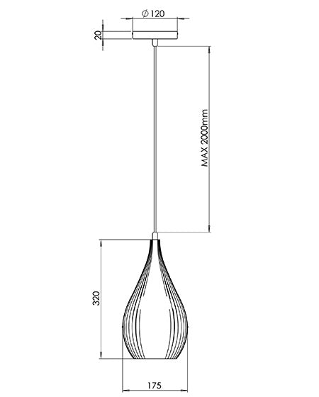 Lampada a Sospensione Lisa in Metallo e Plastica Vegetale - Bianco, Attacco E27, Struttura Elegante e Sostenibile, IP20, 230V - Linea Design