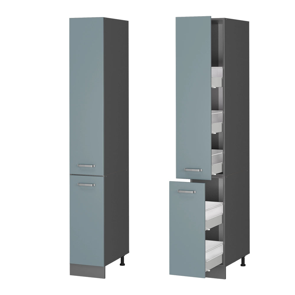 Vicco Armadio da farmacia Grigio-blu 30 cm