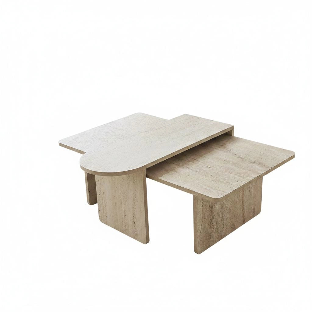 Set di tavolini in legno "Paris" 105 x 60 x 35 cm - Bronzo