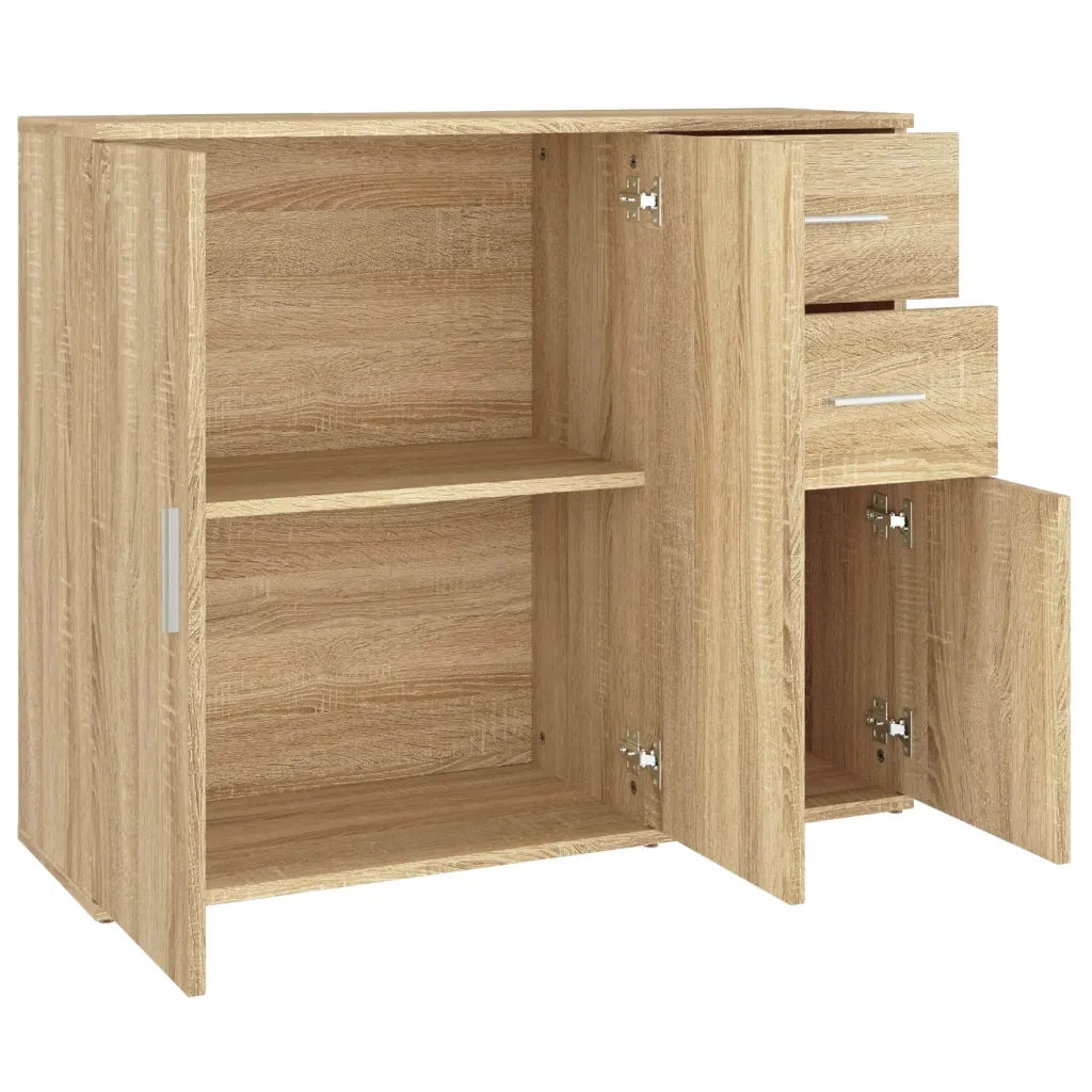 Credenza Rovere Sonoma 91x29,5x75 cm Legno ingegnerizzato 823272