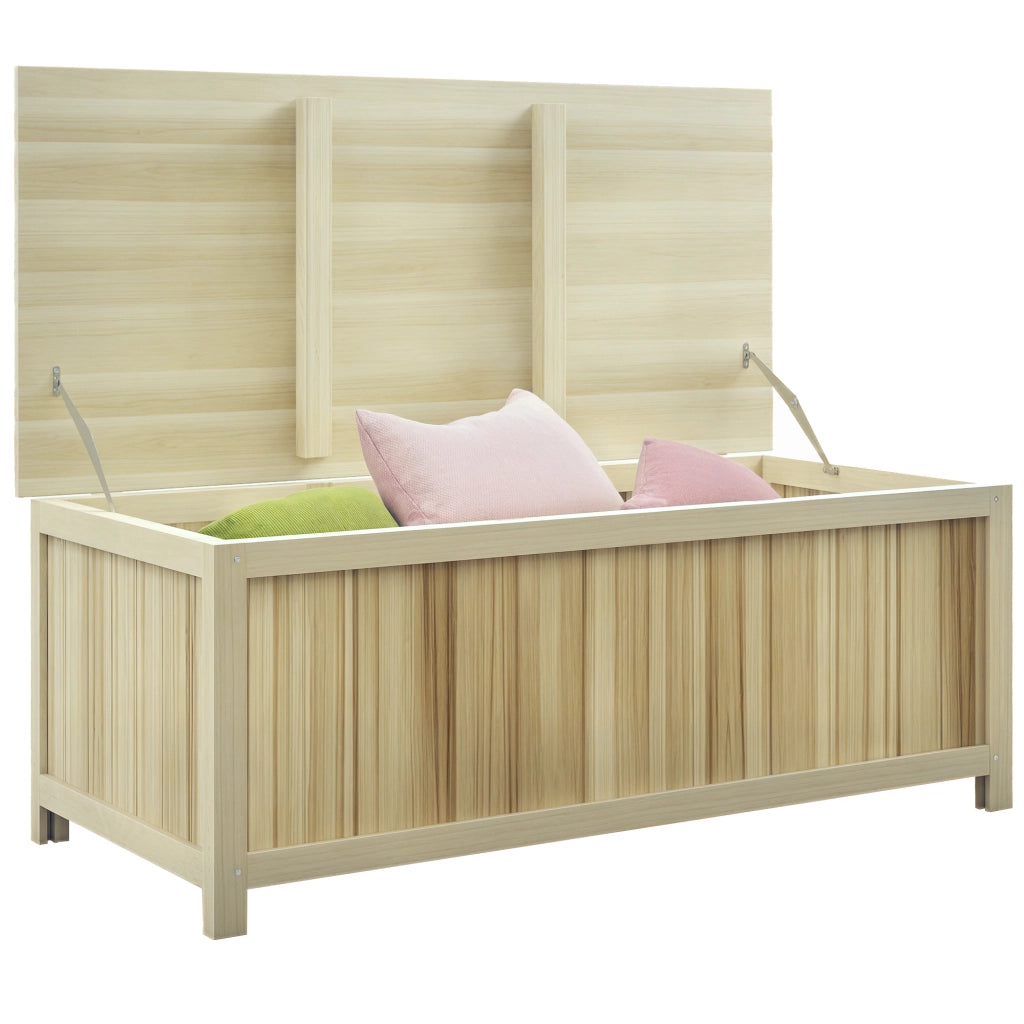 Baule da Giardino in Legno ¨C zephmum ¨C Naturale 172 L