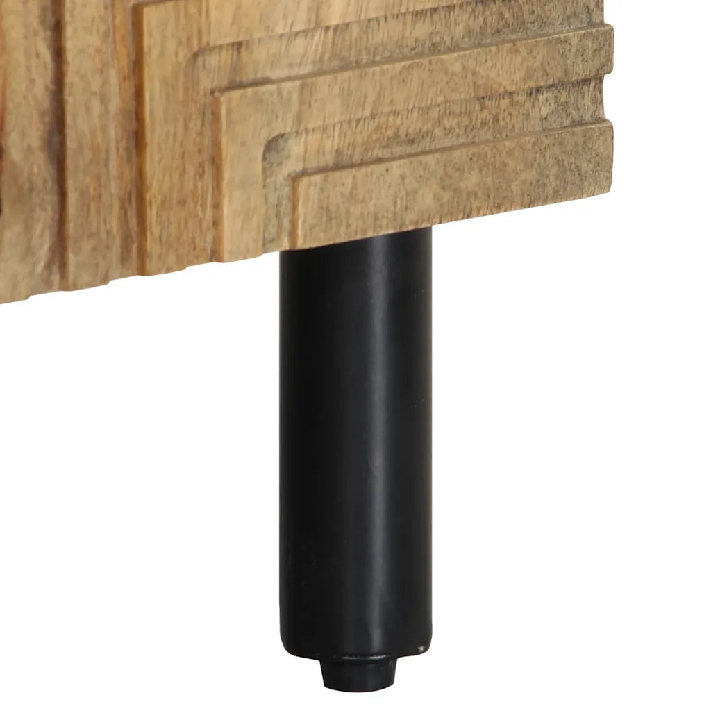 Set Mobili da Bagno 2pz Marrone in Legno Massello di Mango 3310006