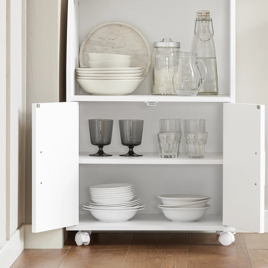 Mobiletto per Forno a microonde,Carrello da cucina,credenza,FRG241-W