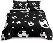 Set di Cuscini da Letto 3 Pezzi - Disegno Gamepad - Leggero e Respirante - 1 Coperta da Letto + 2 Cuscini da Capo
