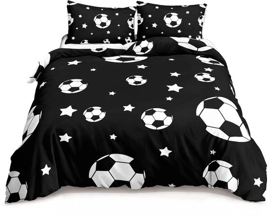 Set di Cuscini da Letto 3 Pezzi - Disegno Gamepad - Leggero e Respirante - 1 Coperta da Letto + 2 Cuscini da Capo