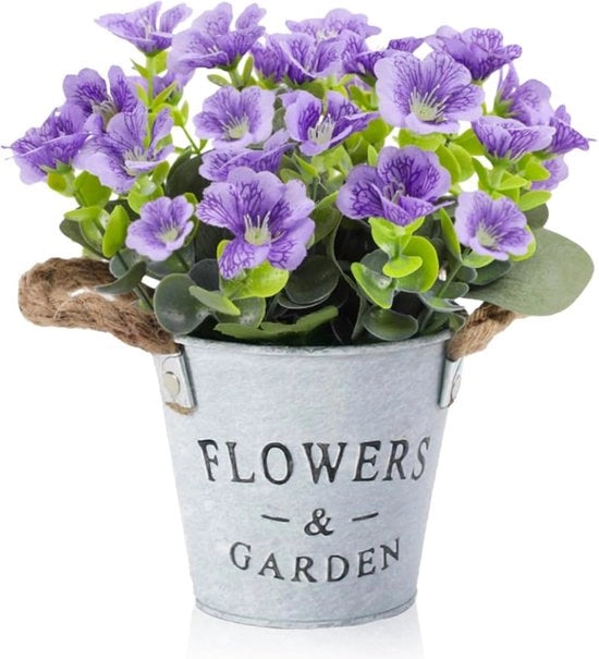Fiore Artificiale per Interno e Esterno in Vaso Decorativo per Ogni Ambiente