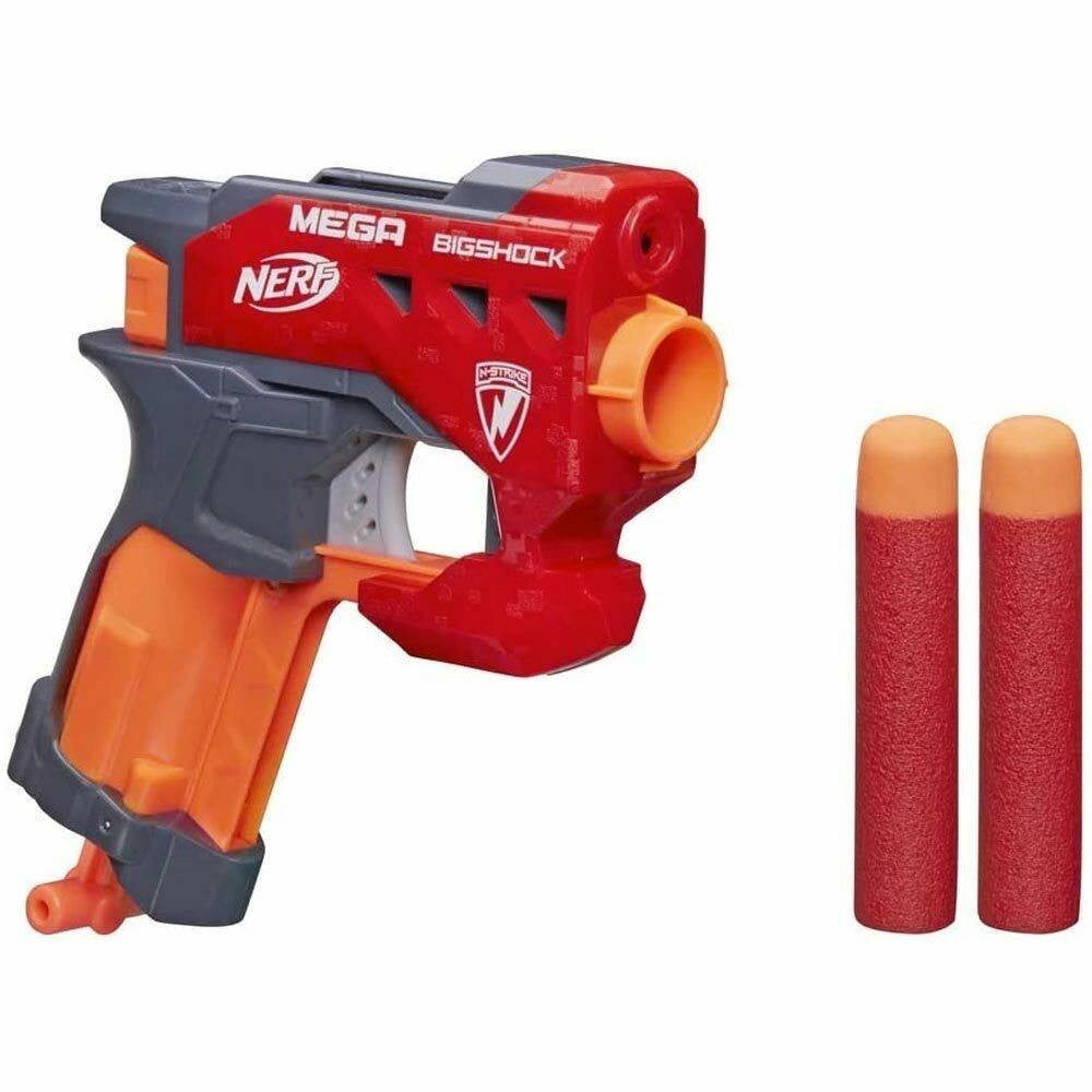 Trade Shop - Pistola N-strike Mega Big Shock Blaster Giocattolo Per Bambini 2 Munizioni -