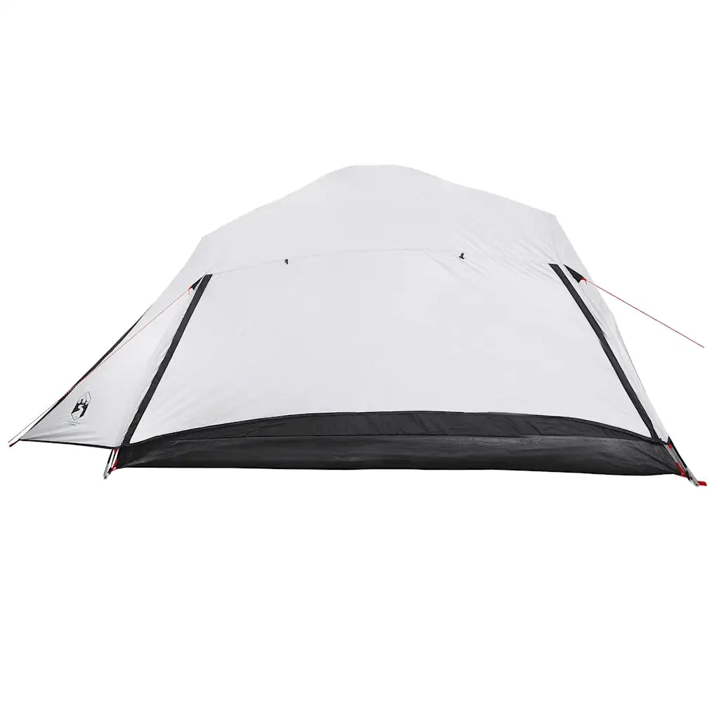Tenda Campeggio a Cupola 4 Persone Bianca Tessuto Impermeabile