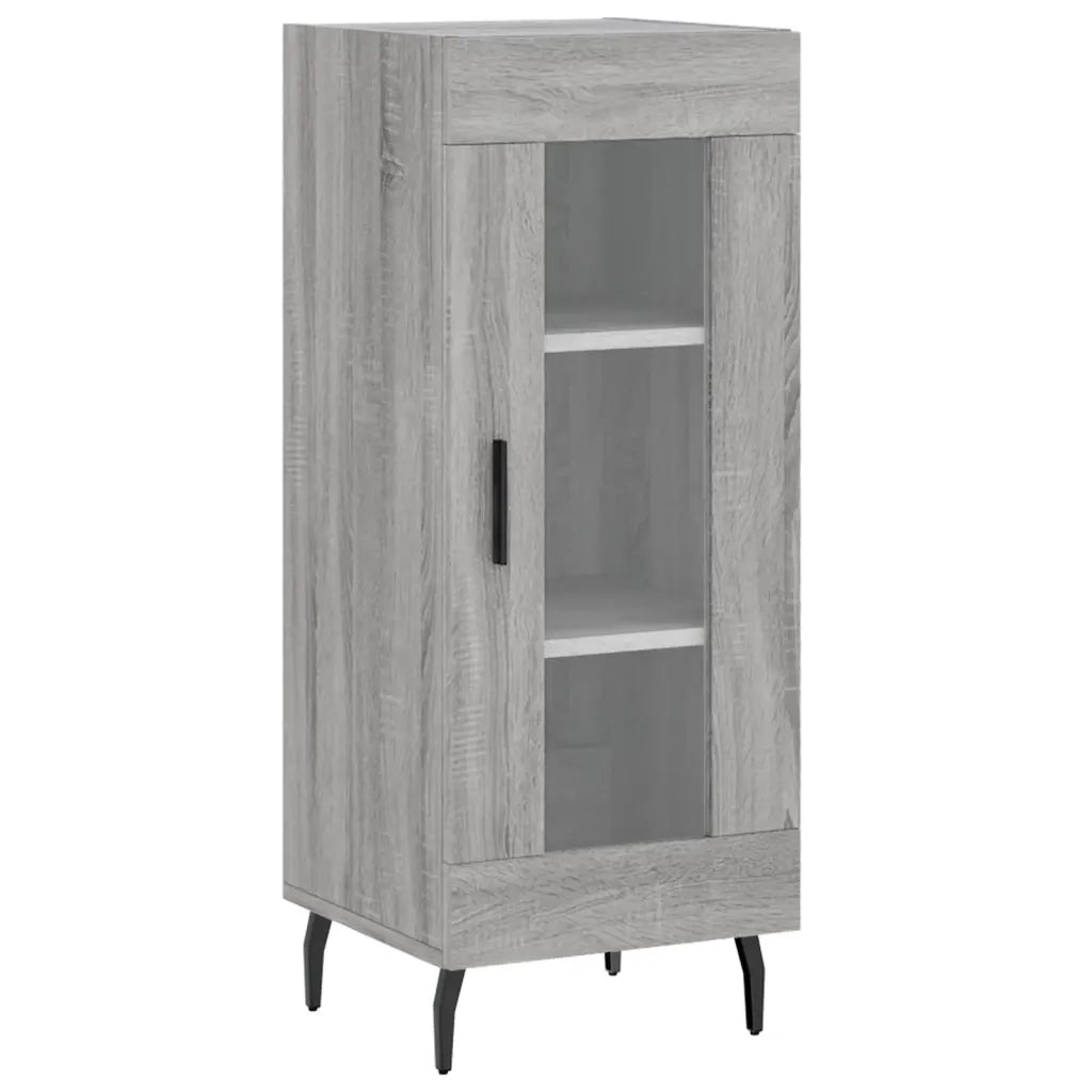 Credenza | Madia | Buffet da pranzo | Armadio da pranzo Grigio Sonoma 34,5x34x90 cm in Legno Multistrato