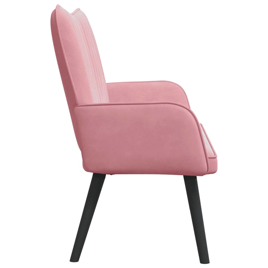 Sofa a Due Posti Rosa 115 x 61 x 87 cm Velluto 42028953