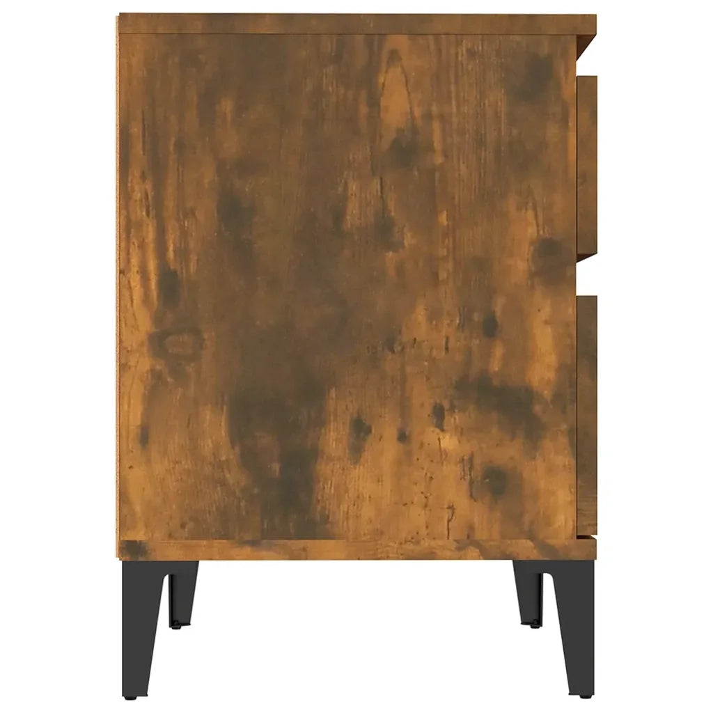 Comodino Rovere Fumo 40x35x50 cm cod mxl 49412
